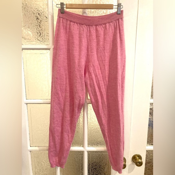 Babaa trousers no25 candy - Fine Merino Pink Jogger Pants - One Size - Picture 2 of 3